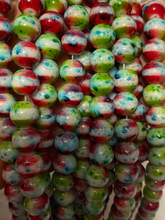 Load image into Gallery viewer, Multi Color Cats Eye Glass Bead 10MM