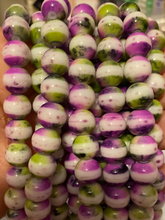 Load image into Gallery viewer, Multi Color Cats Eye Glass Bead 10MM
